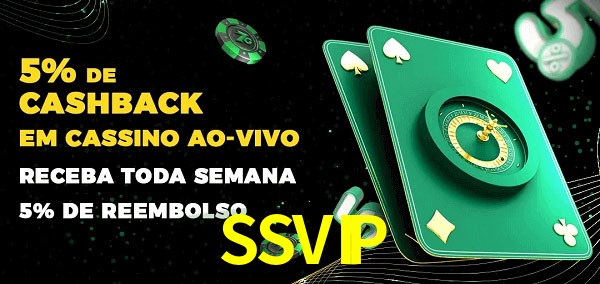 Promoções do cassino ao Vivo SSVIP